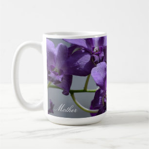 Élégante Orchidées violettes Mug de la Fête des Mè