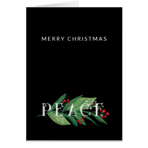 Élégante, PAIX minimale, Joyeuse photo de Noël