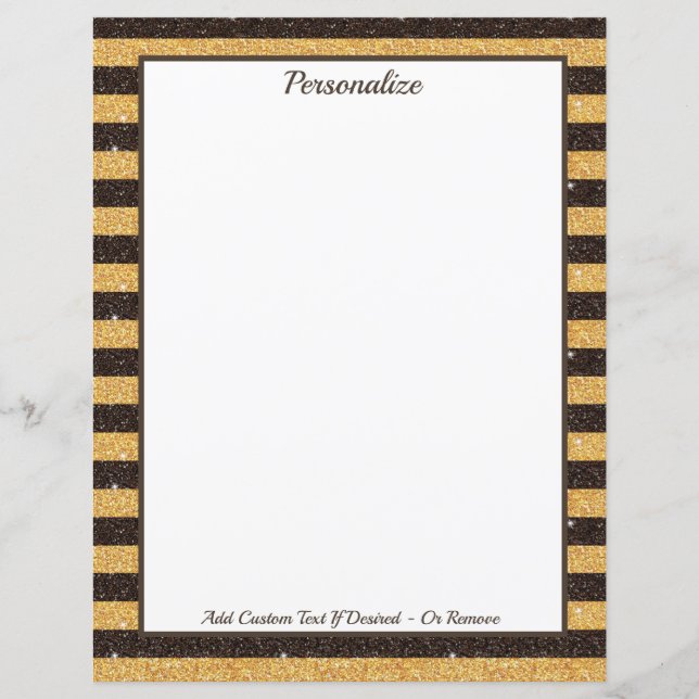 Élégante Parties scintillant Brown or Éclairage Pe (Devant)