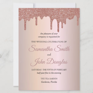 Elégante Parties scintillant Rose or, Blush et Bla