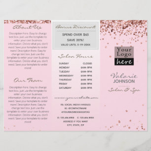 Elégante Parties scintillant rose pâle triple Salo