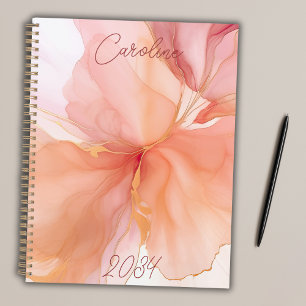 Élégante Pêche personnalisée Florale Féminine mens