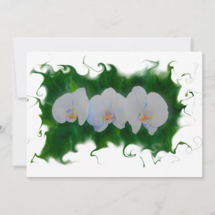 Elégante peinture d'orchidée aquarelle