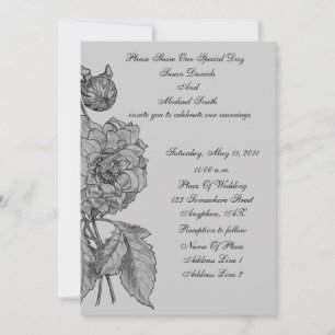 Elégante Peony Peony Mariage Fleur Invitation