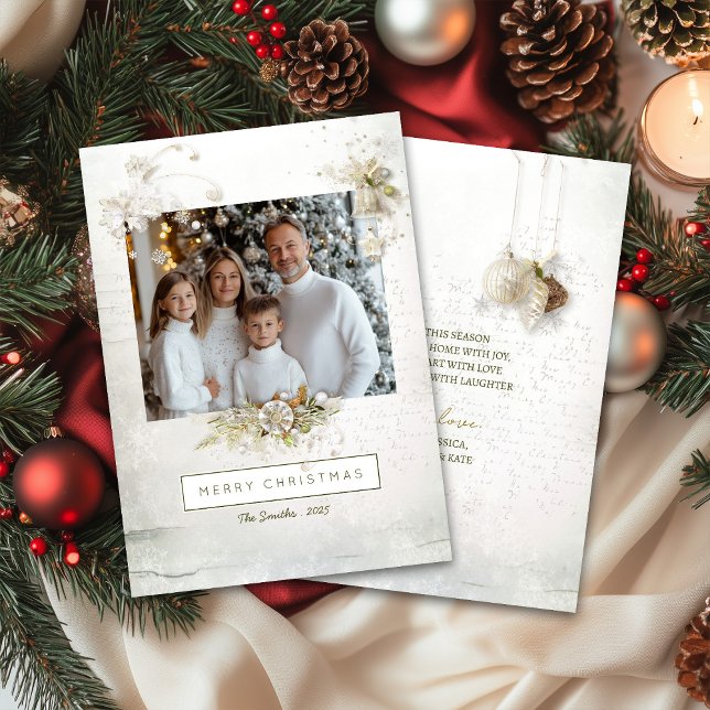 Élégante photo de carte de Noël modifiable (Créateur téléchargé)