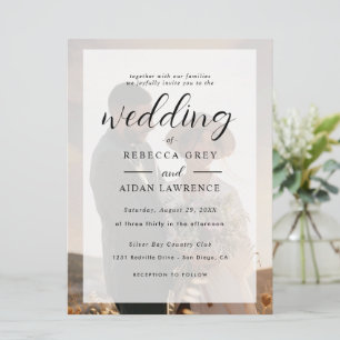 Élégante Photo de Mariage avec Bordure en Or Blanc