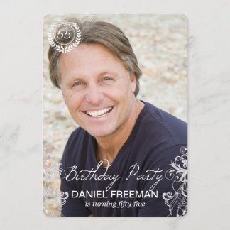 Elégante photo moderne de foune Invitations d'anni