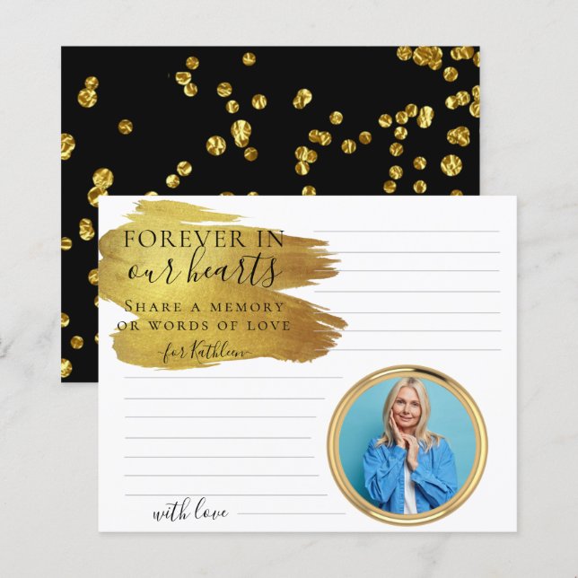 Élégante photo personnalisée Partager une carte mé (Devant / Derrière)