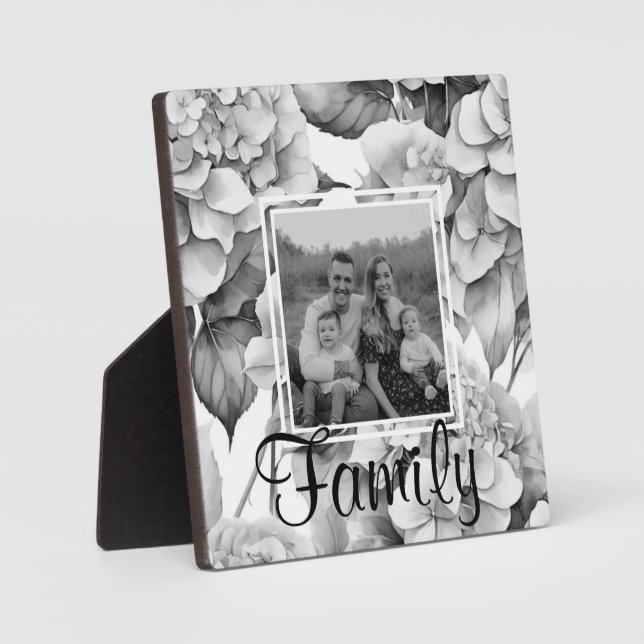 Elégante plaque d'aquarelle blanche grise noire (Recto)