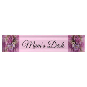 Élégante plaque signalétique du bureau de bouquet
