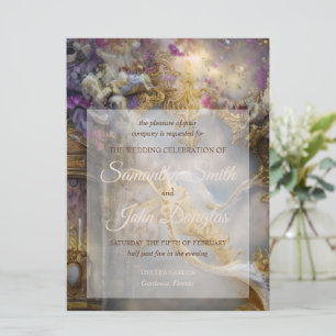 Élégante Porte d'or céleste, Texte Or