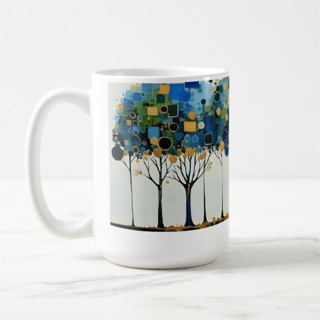 Élégante rangée d'arbres dans la Mug de style Kand (Gauche)