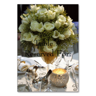 Élégante Réception de mariage Tableau # Cartes