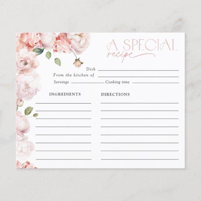 Elégante recette de Fête des mariées florale rose  (Devant)