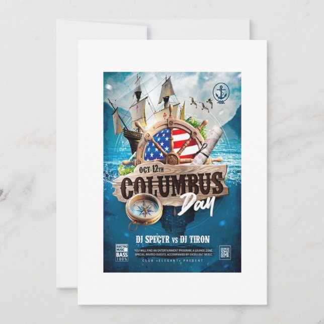 Élégante & Rustique Invitation moderne pour le jou (Devant)