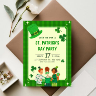 Élégante Saint Patrick's Day Party Invitation