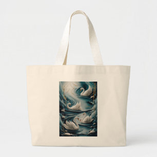 Élégante sérénité du cygne - Sac fourre-tout artis