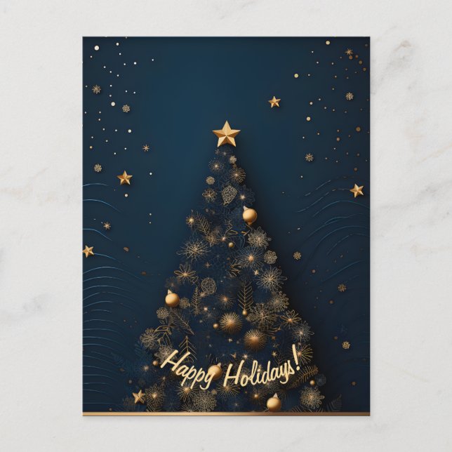 Élégante série de cartes de Noël (Devant)