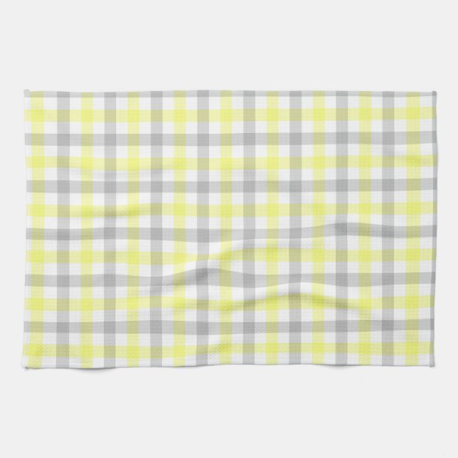 Élégante serviette de cuisine À damiers (Horizontal)
