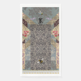 Élégante serviette de table en papier Jardin franç