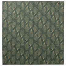Élégante serviette verte de fougères