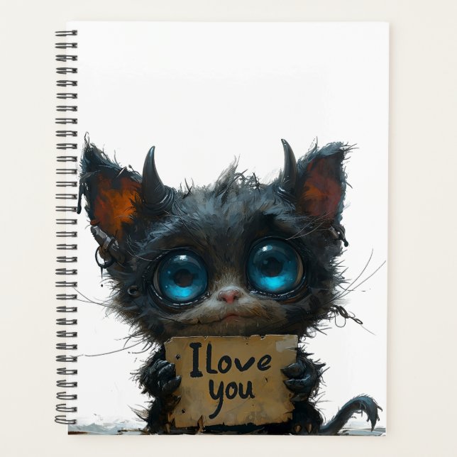 Elégante spirale noireJe t'aime (Devant)