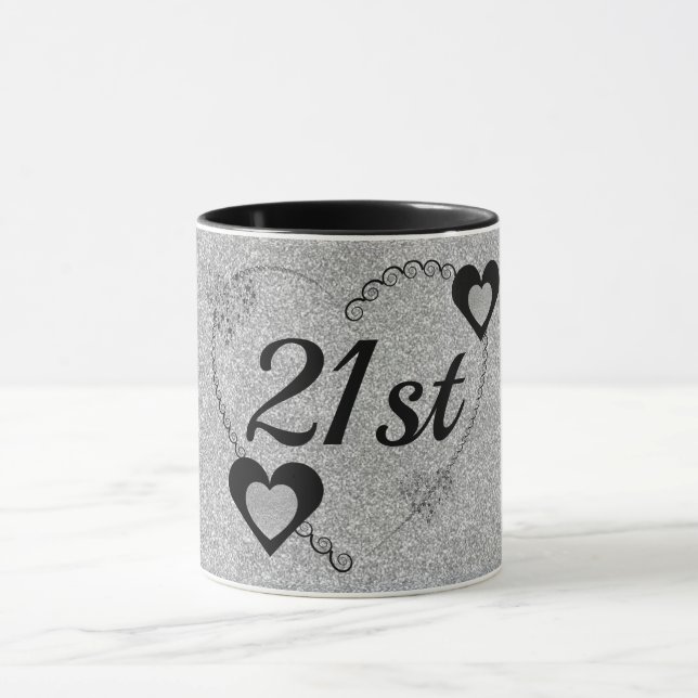 Élégante tasse d'anniversaire spéciale 21e (Centre)