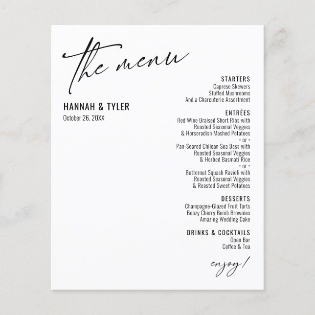 Élégante Typographie moderne simple Budget blanc (Devant)