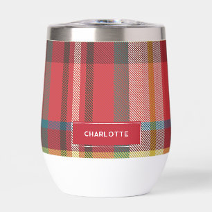Élégante Typographie Plaid Personnalisée Rustique