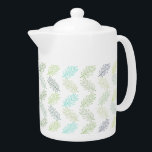 Élégante verdure Botanique Tropical Feuille Motif<br><div class="desc">Théière moderne avec élégante motif botanique feuille tropicale botanique. Ce look peut aller à des endroits et peut facilement être incorporé dans de nombreux styles différents pour votre maison,  y compris la ferme,  détendue et informelle,  ou cuisine. Des éléments correspondants sont disponibles. Des modèles similaires sont également disponibles.</div>