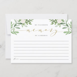 Élégante verdure Ma mémoire préférée de la mariée