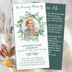 Élégante verdure Mémorial Photo Prière funéraire