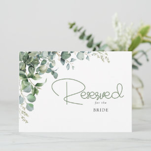 Élégante verdure Panneau de réservation de mariage