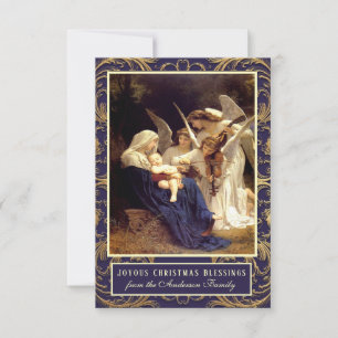 Élégante Vierge Marie Anges Musique Religieuse