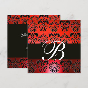 ÉLÉGANTES CARTES D'INVITATION MARIAGE MONOGRAMME E