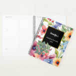 Élégantes fleurs d'aquarelle eucalyptus feuilles<br><div class="desc">Elégante aquarelle fleurs eucalyptus feuille Planner. Vous pouvez le personnaliser et ajouter votre nom,  votre texte et votre année, </div>