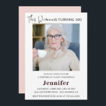 Élégantes invitations pour son 100e anniversaire P<br><div class="desc">Elégante invitation à 100e anniversaire pour sa Photo Modern</div>