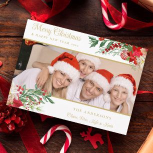 Élégantes photos de poinsettias classiques pour un