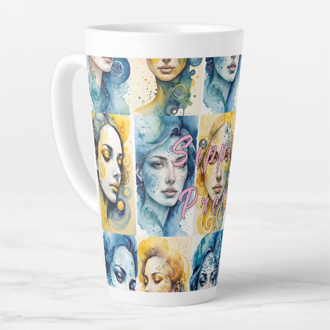 Eleganz 1 Latte Mug (Angle gauche)