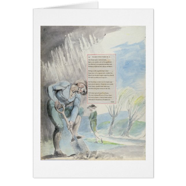 "Élégie écrite dans une cimetière de Counrty", (Devant)