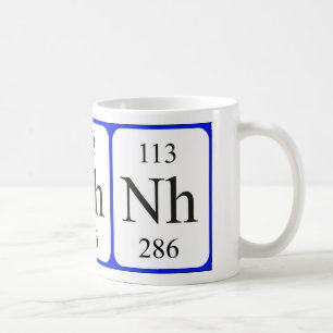 Élément 113 tasse blanche - Nihonium