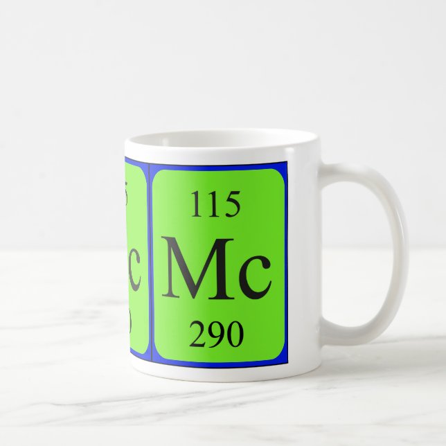 Élément 115 tasse - Moscovium (Droite)
