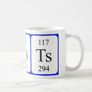 Élément 117 tasse blanche - Tennessine