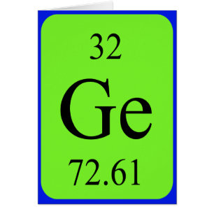 Element 32 card - Germanium