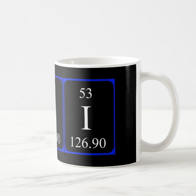 Élément 53 tasse - Iode (Droite)
