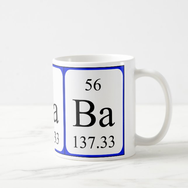 Élément 56 mug blanc - baryum (Droite)