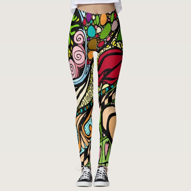 Element 9b Doodle Fine Art Leggings (Devant)