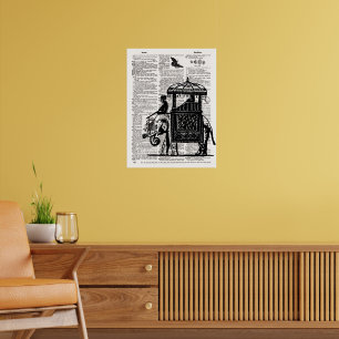 Élément de décoration avec éléphant et howdah en a