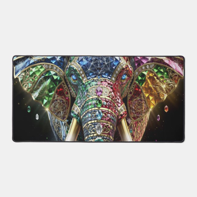 Élément décoratif mural éléphant chromatique | Él  (Recto)