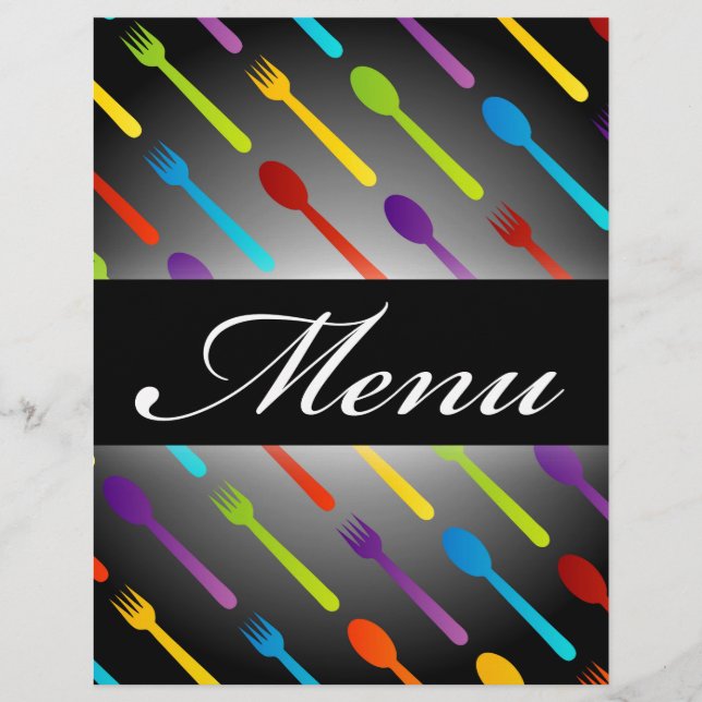 Elément design avec cuillères et fourche (Devant)